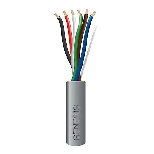Genesis 11205509 18/6 Stranded General Purpose Cable, CL2, CM, Sunlight Resistant, 500' (152.4m) Pull Box, Gray