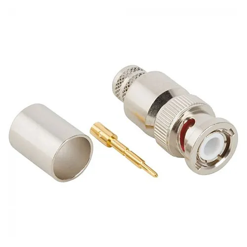 Amphenol RF 112563 BNC Straight Crimp Plug Times LMR-400 Belden 9913, 50 Ohm