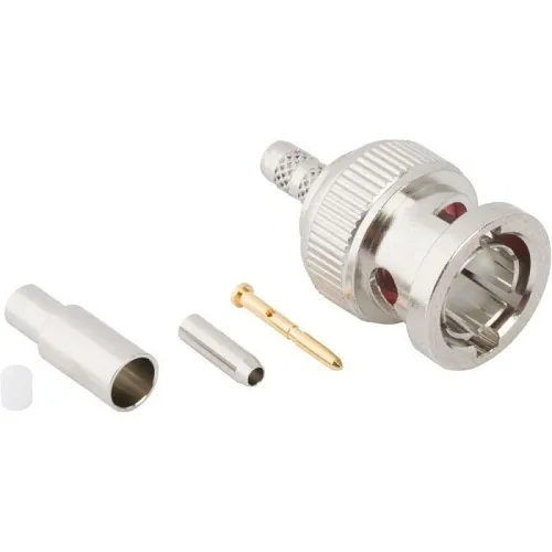 Amphenol RF 112722 BNC Straight Crimp Plug, Mogami 30AWG, 50