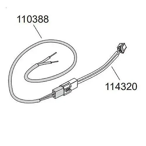 Von Duprin 114320 QEL Cable Package for Exit Devices, Includes Short QEL Motor Cable