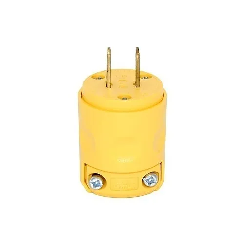 Leviton 115PV Connectors, YL Plug Dead Front 2PO 2WI 1-15P 15A125V