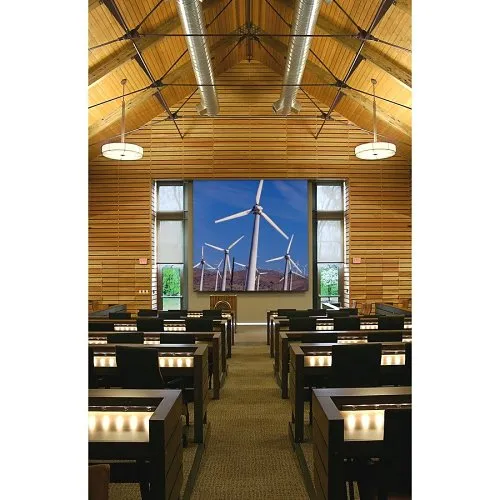 Draper 116240U Targa 119" Electric Projection Screen with Low Voltage Motor, HDTV, Matt White