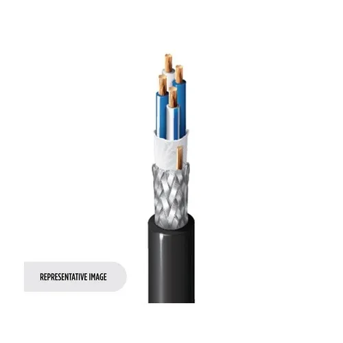 Belden 1172A B591000 4' 26 Solid Polyethylene FBRD Polyvinyl Chloride Matte Black