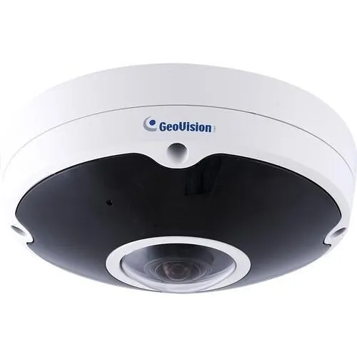 GeoVision 120-FER1270-000 12MP Outdoor Fisheye IP Camera, H.265, 1.6mm Lens