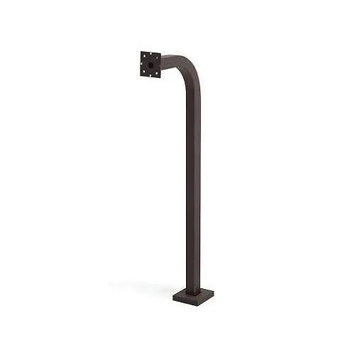 LEE DAN 1200-045 Gooseneck Single Pad Pedestal, 45"H