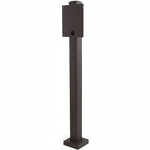 DoorKing 1200-050 Architectural Straight Post Mount, 42", Black