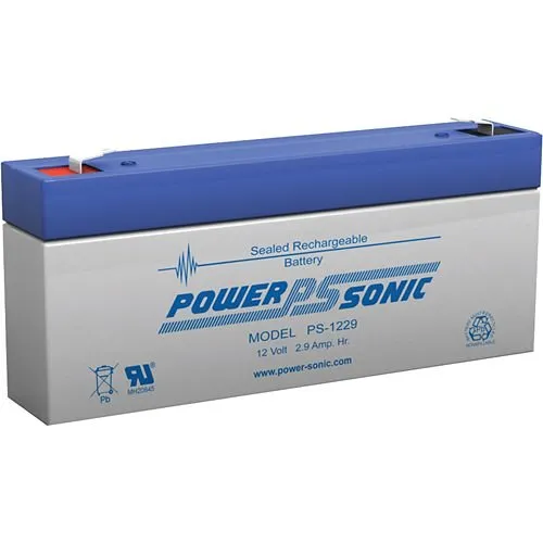 Power Sonic PS-1223 PS Series 12V, 2.3Ah General Purpose Rechargeable SLA Battery, F1 Terminals
