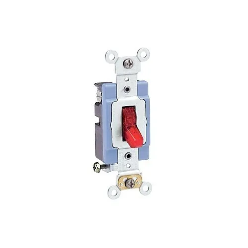 Leviton 1201-PLR Single Pole Pilot Light, Red