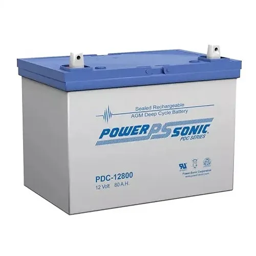 Power Sonic 1208009106 PDC-12800U 12V 80Ah Sealed Lead Acid Deep-Cycle Battery