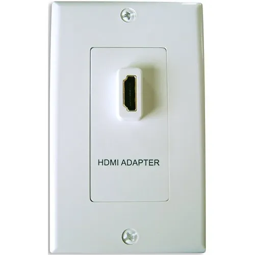 Vanco 120900 Slim Line HMDI Decor Wall Plates, Single Gang, White