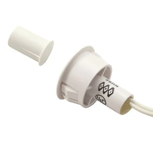 GRI 120RST-12-W 3/4" Switch and 3/8" Magnet Stubby Recessed Switch Set, Closed Loop, White