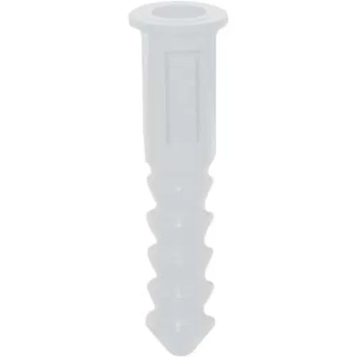 Dottie 121 #4-#6-#8 White Wing Conical Plastic Anchor, 100-Pack