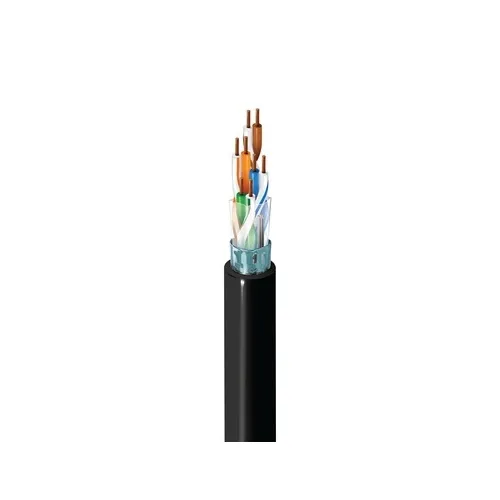 Belden 1212F 0101000 24/4 CAT5(e) Premise Horizontal Cable, Solid Bare Conductors, F/UTP-Foil Shielded, Riser PVC Jacket