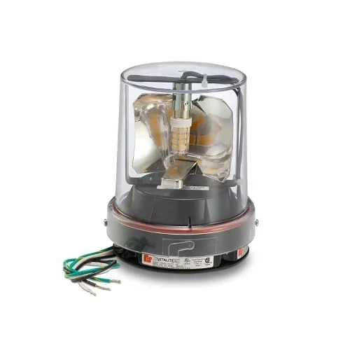 Federal Signal 121ALED-024C Vitalite Rotating LED Warning Light, 24V DC, Clear