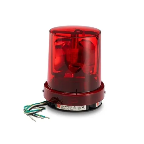 Federal Signal 121SLED-120R Vitalite Rotating LED Warning Light, 120VAC, Red