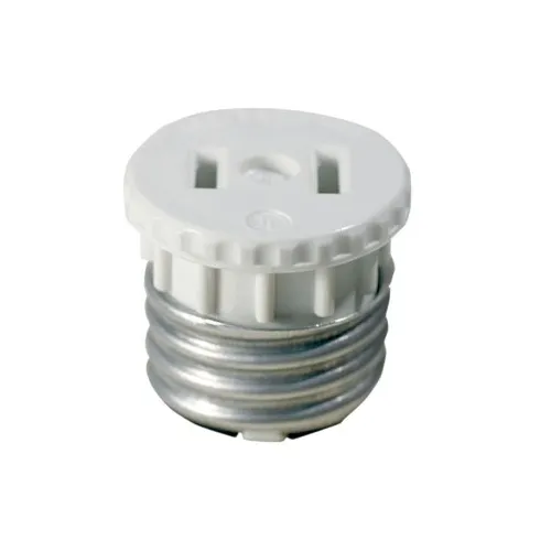 Leviton 125 Residential Non-Polar Plug, White