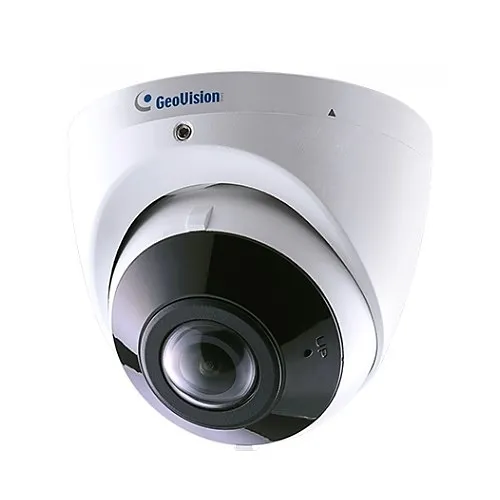 GeoVision GV-EBDP8800 8MP H.265 Super Low Lux WDR Pro IR Eyeball Dome IP Camera, 1.68mm Lens, White