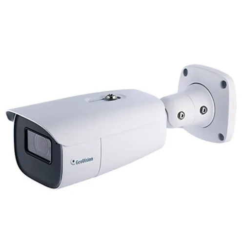 GeoVision GV-GBL12811 AI 12MP H.265 4.3x Zoom Super Low Lux WDR IR Bullet IP Camera, IP67, White