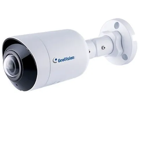 GeoVision 125-TBLP580-0010 5MP H.265 Super Low Lux WDR Pro IR Fixed Bullet IP Camera, 1.68mm Lens, White