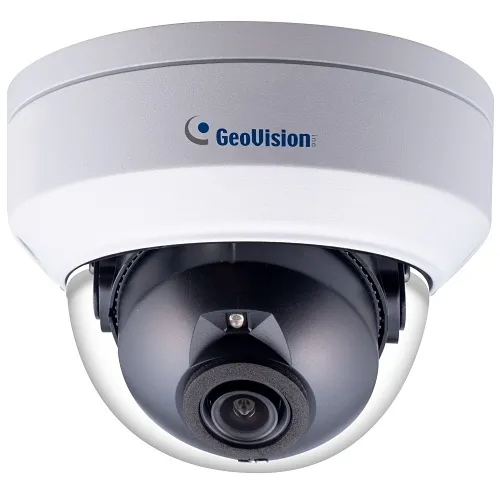 GeoVision GV-TDR4803-2F 4MP AI H.265 Super Low Lux WDR IR Mini Fixed Rugged IP Dome Camera, 2.8mm Lens, White