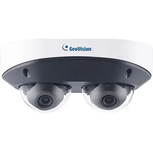 GeoVision 125-TMS8800-0010 4MP 2 Dual Sensor Fixed IP Dome Camera, 2.8mm Lens