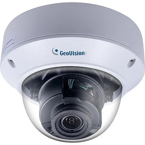 GeoVision GV-TVD8810 8MP AI H.265 Super Low Lux WDR Pro IR Vandal Proof IP Dome Camera, 2.8-12mm Motorized Lens, White