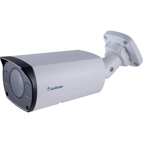 GeoVision GV-UAB400 4MP H.265 Low Lux WDR IR Bullet IP Camera, 4mm Lens, White