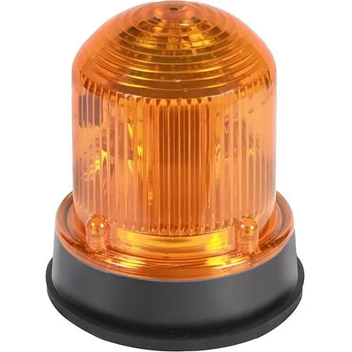 Edwards Signaling 125HALFA24A 125 Class Flashing Halogen Beacon for NEMA 4X Applications, Amber, 24VAC, 50/60 Hz, 0.770A, Gray Base