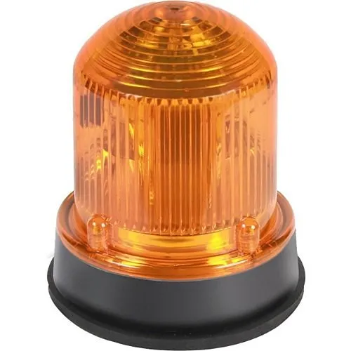Edwards Signaling 125XBRMA24DB 125 Class XBR XTRA-BRITE LED Beacon, Steady-On / 65 fpm Flashing, 24VDC, 0.215A, Amber, Black Base