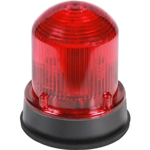 Edwards Signaling 125XBRMR24D 125 Class XBR XTRA-BRITE LED Beacon, Steady-On 65 fpm Flashing, Gray Base, Red, 24V DC, 0.215A