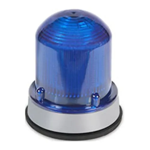 Edwards Signaling 125XBRZB120A 125REBEL LED Round Flush Mount Light, 120V, Blue