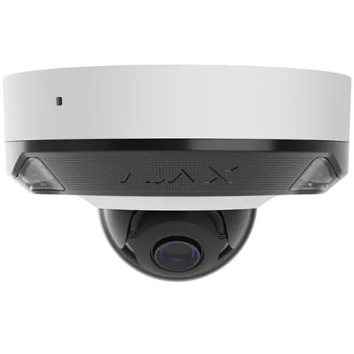AJAX 126269.214.WH1 5MP DomeCam Mini Wired AI-Powered Security IP Camera, 110° Viewing Angle, 2.8mm Lens, White