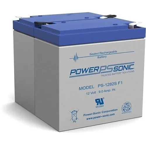 Power Sonic 1282S Sealed Lead Acid Replacement Battery, 12V