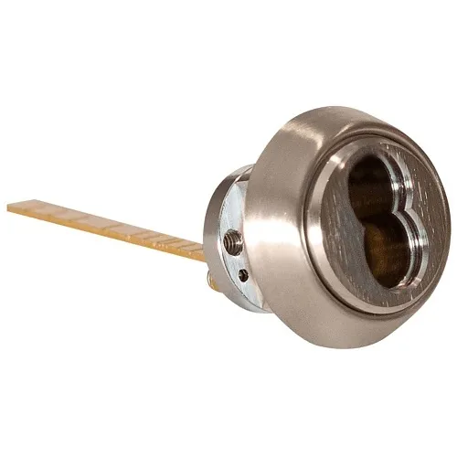 BEST 12E72-S2RP626 Rim Cylinder, SFIC Housing, Satin Chromium Plated