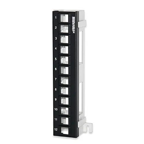 Signamax 12U-M89 12-Port Wall-Mount Mini Patch Panel with 89D Bracket