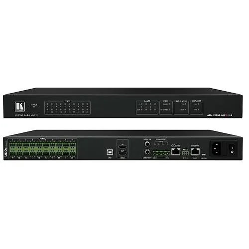 Kramer AFM-20DSP-AEC 20–Port Audio Matrix with DSP, AEC and Interchangeable Inputs and Outputs