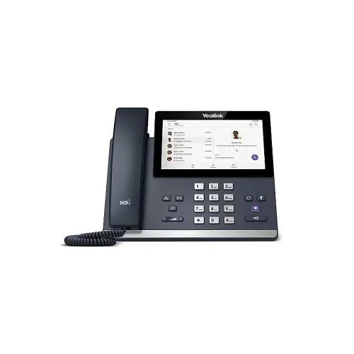 Yealink 1301017 MP56 E2 Teams Edition IP Phone with 7" Touchscreen, Android 13, Bluetooth, Wi-Fi, Black