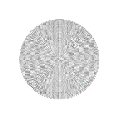 Yealink 1303130 SkySound 2-Way Coaxial Networked Ceiling Loudspeaker with White Mesh Cover, Designed for Conference Space