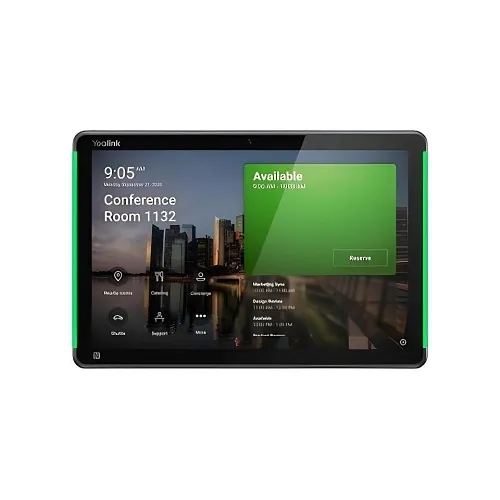 Yealink 1303124 RoomPanel Plus, 10" Scheduling Display, Black