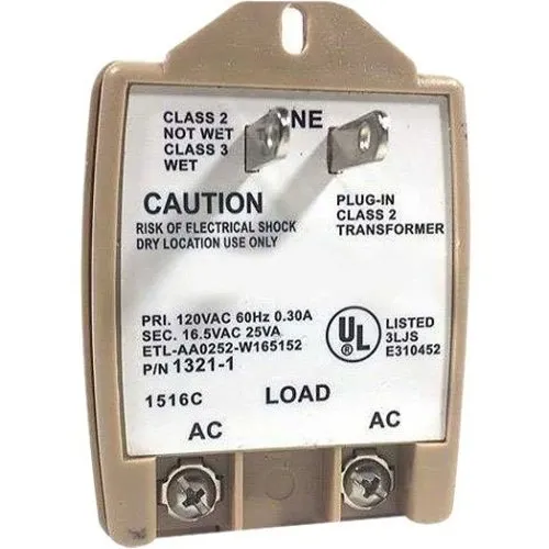 Honeywell Home 1321-1 Transformer, 16.5VAC, 25VA