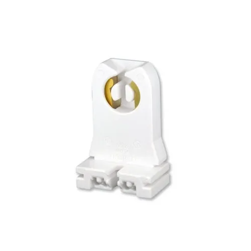 Leviton 13354 Medium Base Bi-Pin Standard Fluorescent Lampholder, Tall Profile, Slide-On Turn-Type, Quick-Connect for 18AWG Solid or Stranded Tinned Wire, White