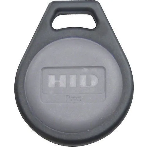 HID 1346LNSAN ProxKey III 1346 Key Fob, Programmed, Sequential Matching Laser Numbers, Black with Grey Insert