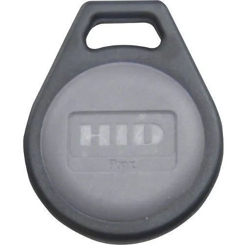 HID 1346NNSSN ProxKey III 1346 Key fob, Non-Programmed, Sequential Inkjetted Numbers, Black with Grey Insert