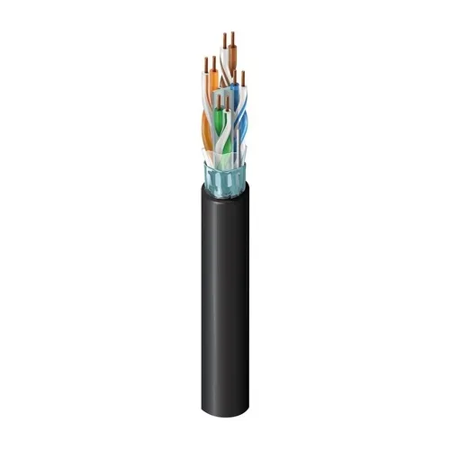 Belden 1352A 0081000 CAT6 Plenum Cable, 23/4 Solid BC, Foil Shielded, UTP, CMP, FT6, 1000' (304.8m), Gray