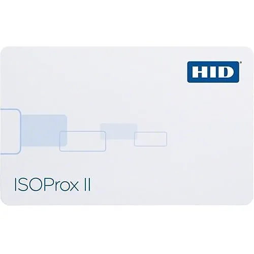 HID 1386LGGRN ISOProx II 1386 Printable Proximity Card, Programmed, Glossy Front and Back, Random Numbers, No Slot, White