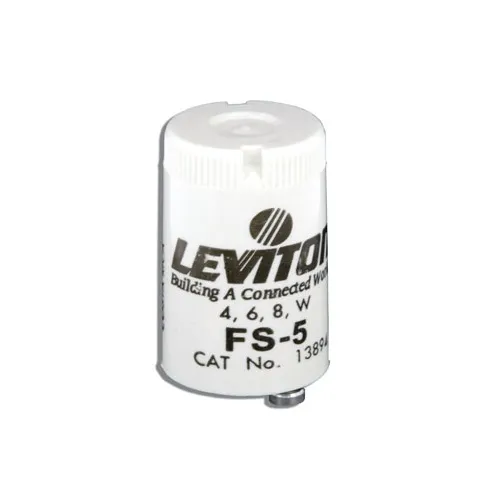 Leviton 13894 Fluorescent Starter, 4, 6 and 8W, FS-5
