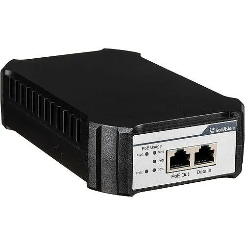GeoVision 140-APA902B-G00 Gigabit PoE Booster Injector