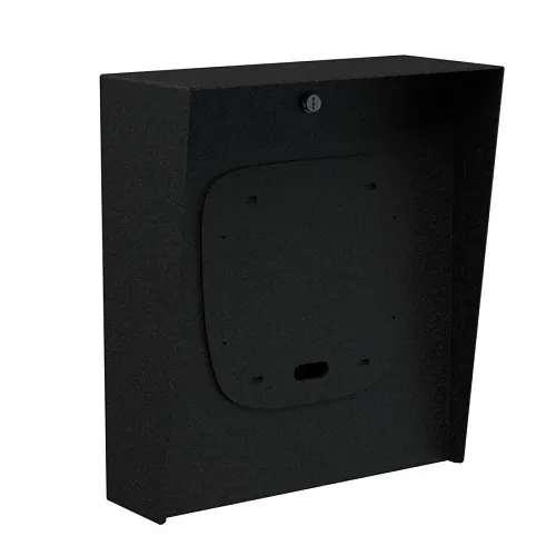 Pedestal Pro 1416HOU-BUT-01-CRS 14x16" Steel Housing - ButterflyMX 12" Surface Video Intercom, 14 Gauge Steel, Black