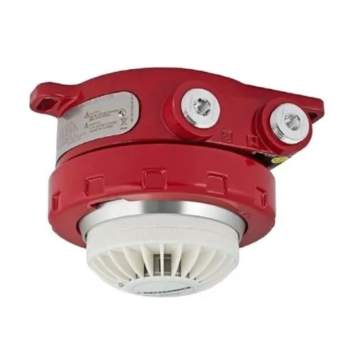 Potter 1430608 Temperature Heat Detector, Fixed, 325 Microampere Standby, 22-24V, 1.2 Milliampere Alarm, 2 LED Indicator, 4" Diameter x 1.5" Height, Eggshell White