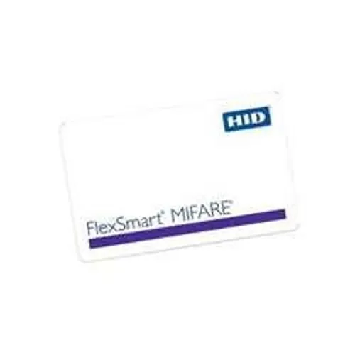 HID 1430NG1NN FlexSmart MIFARE Classic Clamshell Card, 1 K Bits, 13.56 MHz, White, F-Gloss/B-Gloss Finish, No Slot, No Printed Numbering